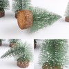 Pack of 10 Mini Artificial Christmas Trees, 3 Sizes, Miniature