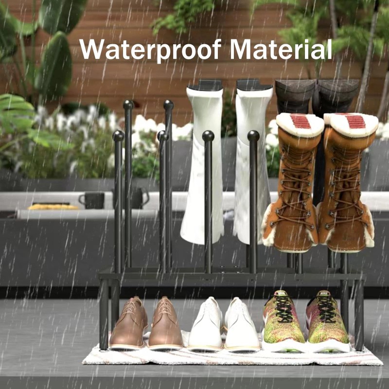 SINKHANUN Boot Rack Shoe Organizer - Double Layered Boot Organizer