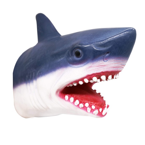 Yolococa Shark Puppet Hand Puppet Toys Realistic Latex Animal Shark Instagram Children Toys for Kid