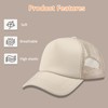 OKBA 5 Pack Sublimation Blank Baseball Cap Polyester Mesh Trucker