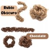 Extension De Cabello Banda Elástica Para Chongo Coleta 1pz banda