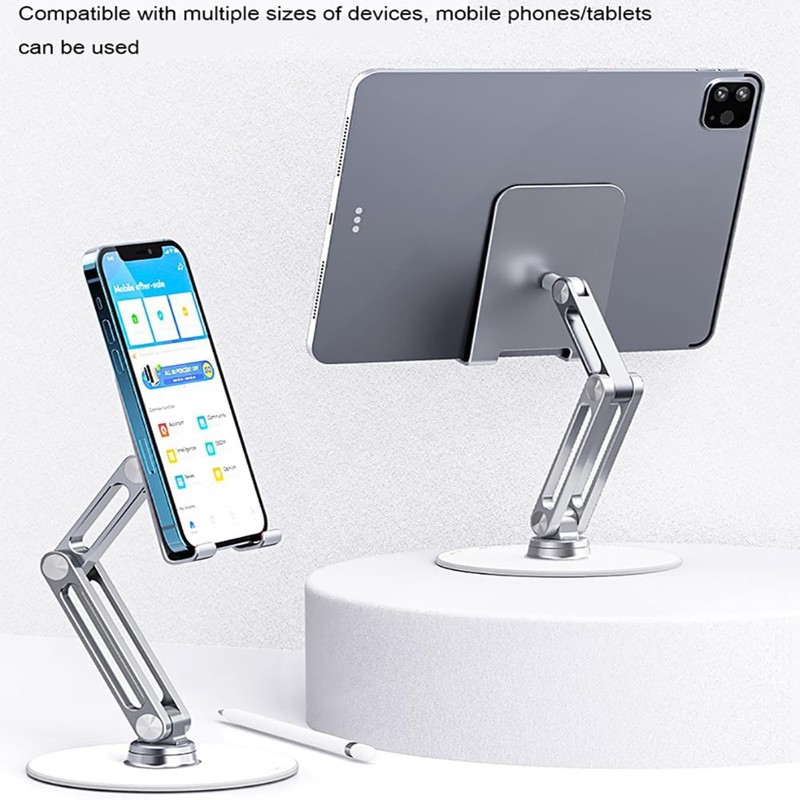 BONERUY Cell Phone & Tablet Stand for Desk, Adjustable 360°