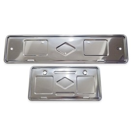 신형 스텐 번호 보조판 번호판가드 남바판 스텐남바판 낱개1개 New Stainless Steel Number Plate Guard Number Plate Stainless Steel Number Plate Single Piece 1 Unit