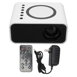 Mini Portable Projector Full High Definition 1080P LED Projector Home Theater Movie Projector for IOS for Android Laptop White US Plug