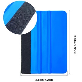 2 Pieces Wallpaper Smoothing Tool, Vehicle Vinyl Felt Squeegee Window Tint Film Tool for Peel and Stick Wallpaper (blue)