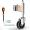 Homhoo Spring Loaded Gate Casters 5” Heavy Duty Gate Caster