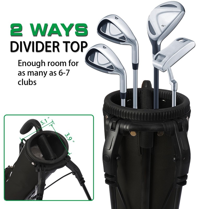 Golf Stand Bag, Small Lightweight Golf Bag for Men/Women, Easy