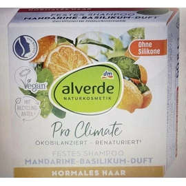 alverde NATURKOSMETIK Festes Shampoo Mandarine-Basilikum, 60 g