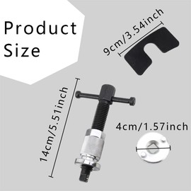 HAOBO Brake Caliper Piston Rewind Tool, Brake Piston Wind Back Tool, Universal Automotive Accessories Right Handle Set Brake Caliper Wind Back Tool for Replacement of Rear Brake Pad
