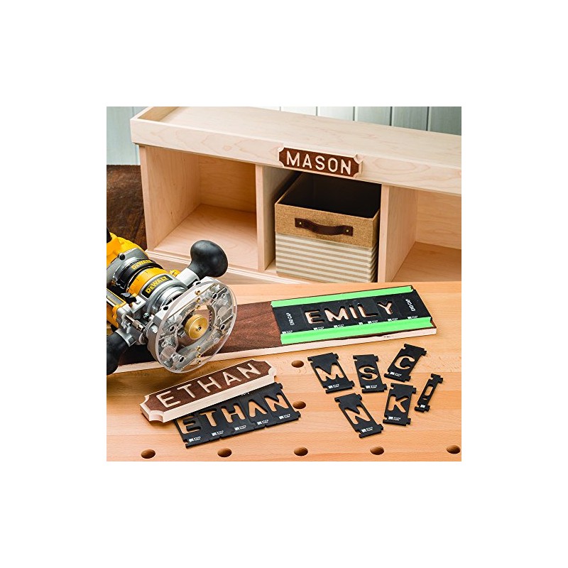 Rockler Router Letter Template Set (1-1/2”H - 99 Pieces) –