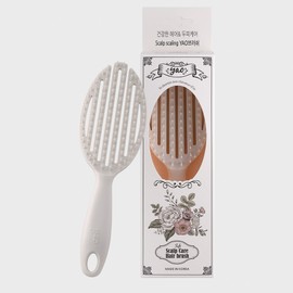 Yao 헤어브러쉬 스칼프케어라운드 소프트(화이트) Hair Brush Scalp Care Round Soft (White)