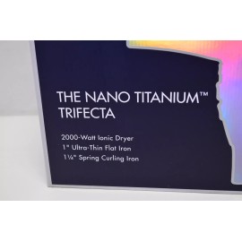 BaByliss PRO NEW BaByliss Pro Nano Titanium Trifecta Dryer Flat Iron & Curling Iron BNTPP49