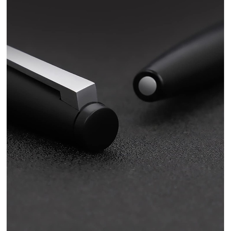 Jinhao 80 Black Fiber Brushed Fountain Pen, Iridium Fine Nib