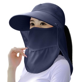 YUMISS Women's Hat, 5.5 inches (14 cm) Wide Brim, UV Protection, Cute Atmosphere, UV Protection Hat, UV Protection, Comfortable, Breathable, Sweat Absorbent, Quick Drying, Chin Strap, Won't Flap