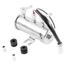 12V Electric Universal Fuel Pump Replacement for Petrol Diesel Cars and Vans Red Top Style, Engine Electric Fuel Pump Metal