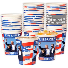 Smygoods Trump Disposable Cup, (Pack of 50-10 oz)