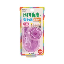 KUTSUWA STAD T'GAAL Angle Adjustable Pencil Sharpener, Translucent Purple, 1 ea. (RS036PU)