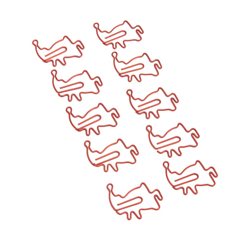 100pcs Santa Paper Clips Slip Resistance Cartoon Cute Lightweight Paperclips