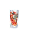 Signature Tumblers Clear Hummingbird Wrap w/Green Lid Tumbler Cup 16