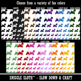 Westie West Highland White Terrier Dog with Heart Temporary Tattoo Water Resistant Fake Body Art Set Collection - Red (One Sheet)