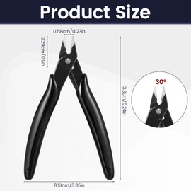 Mini Hair Pliers with an Opening Spring Wire Flush Cutters Hair Extension Pliers Keratin Bond Cutting Pliers Wire Clippers Nippers Hair Extension Tool for Micro Nano Ring Hair Extensions