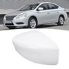 Side Mirror Cover Exterior Rearview Mirror Cover Cap Unpainted White
