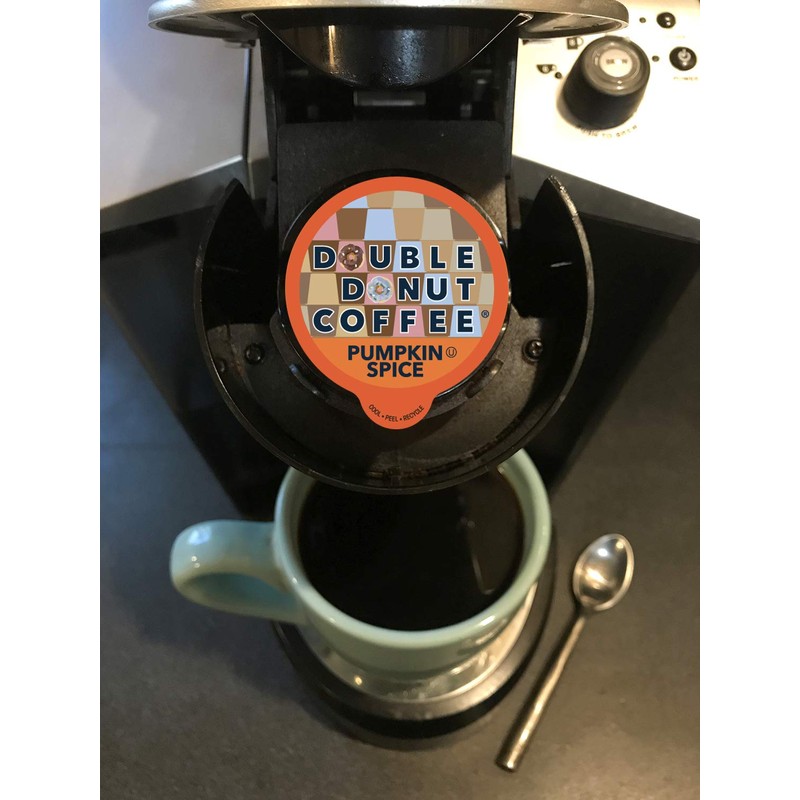Double Donut Flavored Coffee, Pumpkin Spice Coffee, Fresh Medium Roast,