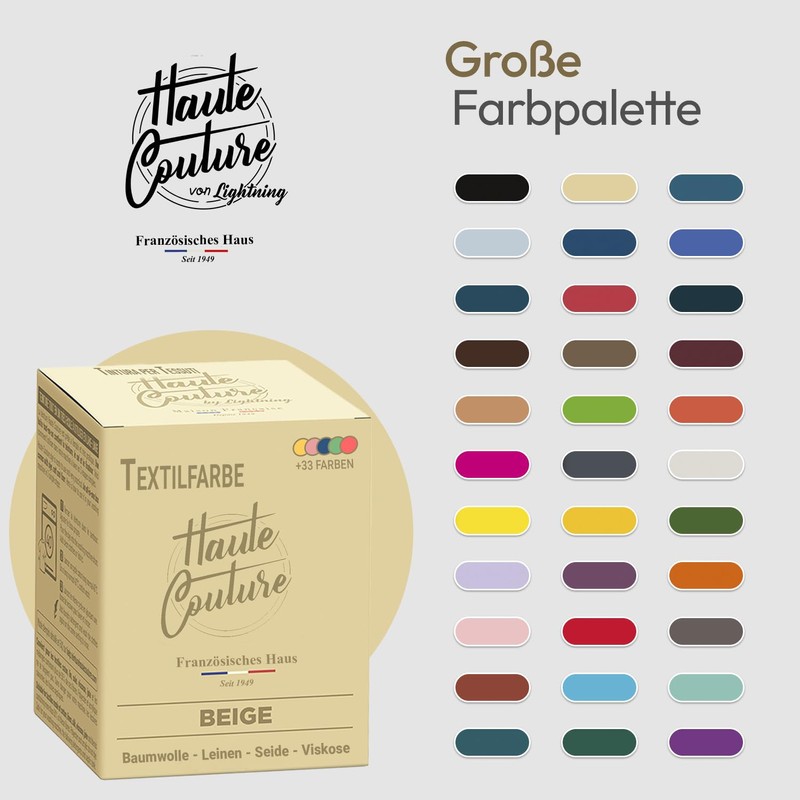 Beige Fabric Dye - 350g All-in-One - Ready to Use