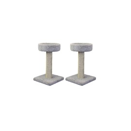 2-Pack New Cat Condos Cat Scratching Post with Sleeping Perch