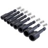 Eyech 8 Pcs Tap Socket Wrench,High Hardness Alloy Steel 1/4