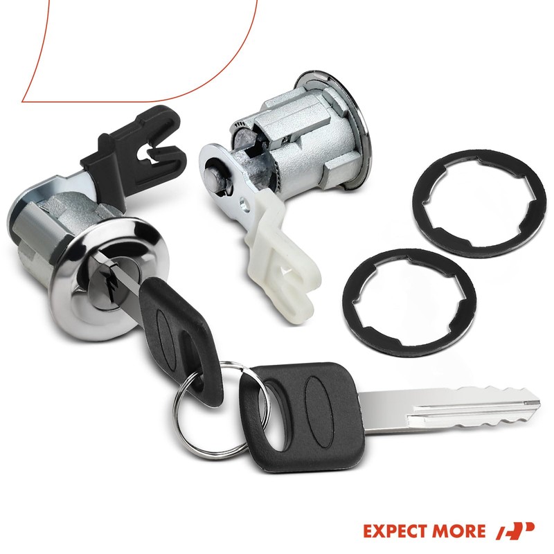 A-Premium Front Door Lock Cylinder Set with 2 Keys Compatible