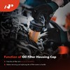 A-Premium Oil Filter Housing Cap Assembly Compatible with Toyota Tundra