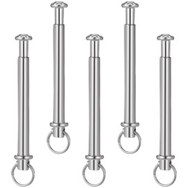 Luxshiny Folding Hand Fan Axle Rivet Nail and Nut Repair Kit 5 Sets Handheld Fans Solid Shaft Replacement Fastener for DIY Handmade Bamboo Paper Dried Flower Fan 2CM