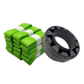 (9-Pack) Eco-Friendly Nappy Bin Refill Bags Compatible with Twist & Click, Sangenic Tec, Simplee, Disposal Liners– Lemon Scented