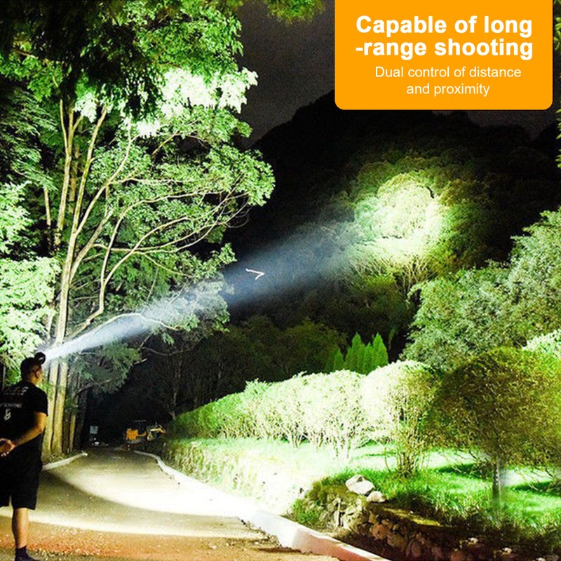 LED Headlamp Super Bright 4 Lighting Modes Adjustable 8LEDs Head