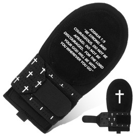 Geyoga Christian Sliding Mitt Cross Baseball Softball Religious Glove Sliding Mitt Baseball Guard Accessories and Protective Gear Left/Right Hands - Hand and Wrist Protection(Youth,Joshua 1:9)