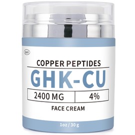 QUBIT GHK-Cu Copper Peptide Face Cream – 4% Peptides Moisturizer for Fine Lines, Wrinkles, Firming, Deep Hydration & Collagen – 2400mg GHK-Cu – for All Skin Types, 30g