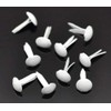 500 x Off White Pastel Round 9mm x 5mm Brads (Bradlets) for Cardmaking, Scrapbooking Art Crafts, Jewellery Making
