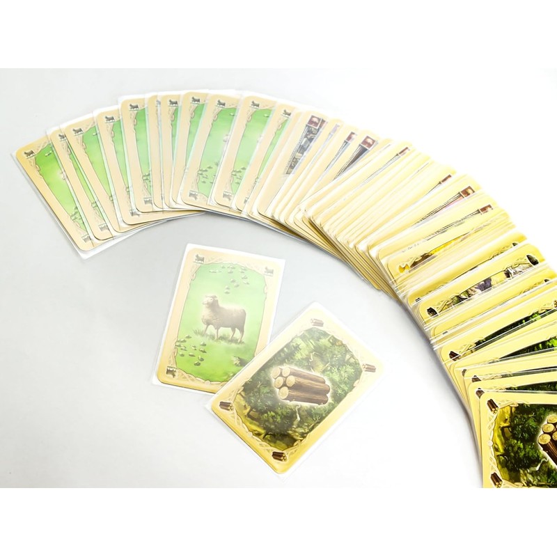 Seiun Shoten Perfect Sleeves for Catan, 1.8 x 2.7 inches