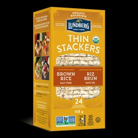 Lundberg Organic Thin Stackers Brown Rice 168g
