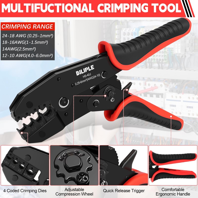 Wire Stripper and Crimping Tool and Wire Cutter, Wire Crimper,