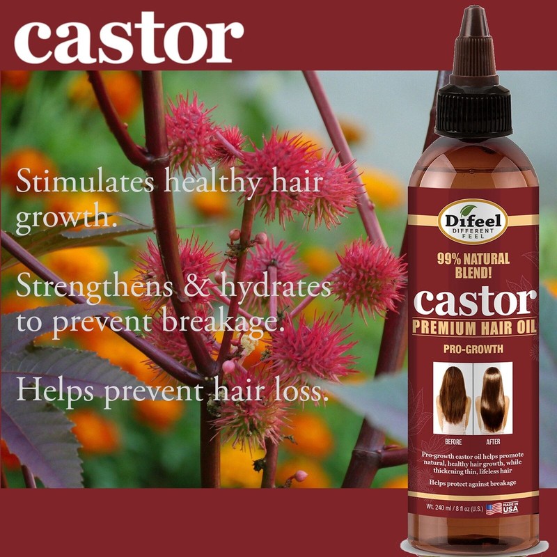 Difeel Pro-Growth with Castor Oil 4-PC Ultimate Hair Care Set