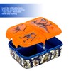 Zawadi Global Jurassic World Kids Childrens Multi Compartment Rectangular School