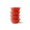 Tupperware Aloha 1L Salmon (4) Serving Bowl Salad Bowl