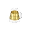 PATIKIL 6mm Tube OD Brass Compression Sleeves Ferrules 10 Pack