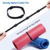 SUTOUG 60PCS 6 Inch Reusable Cable Ties Black, Adjustable Cable
