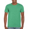 Fashion Gildan 64000 Tee Shirt Heather Irish Green Medium
