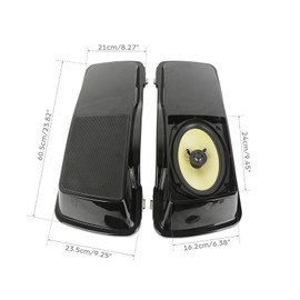 XMT-MOTO Hard Saddlebag Lids W/Dual 6"x9" Speakers fits for Harley Davidson Touring 1994-2013 Road King FLHR Road Glide FLTRX Street Glide FLHX Electra Glide FLHT