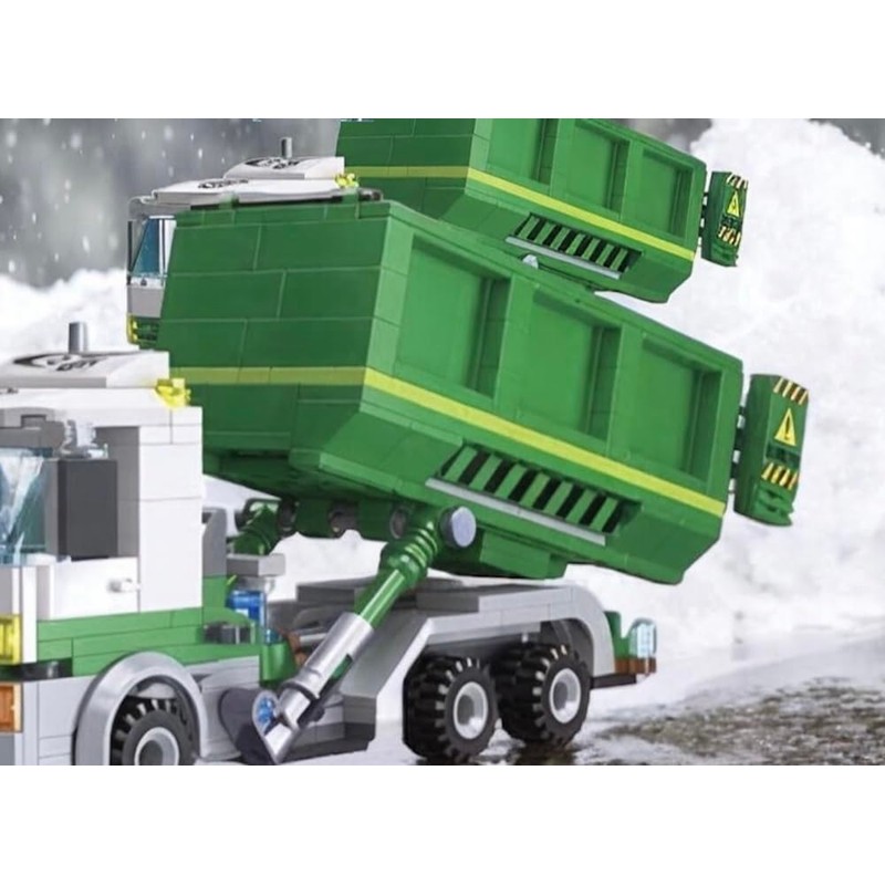 General Jim's Roll-Off Skip Loader Building Block Set - 351