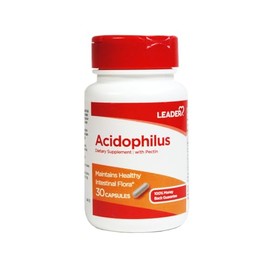 Leader Acidophilus Capsules 30 Count per Bottle